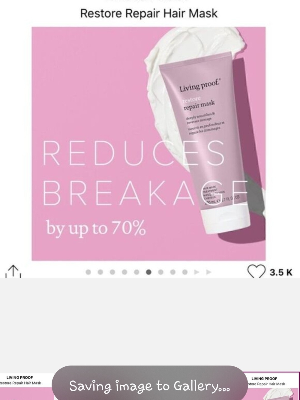 Living Proof Restore Repair Mask - Mauve Packaging - Picture 7 of 7